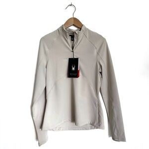 Spyder | Off-White 3/4 Zip Up Activewear Long Sleeve - Women's Medium (NWT)